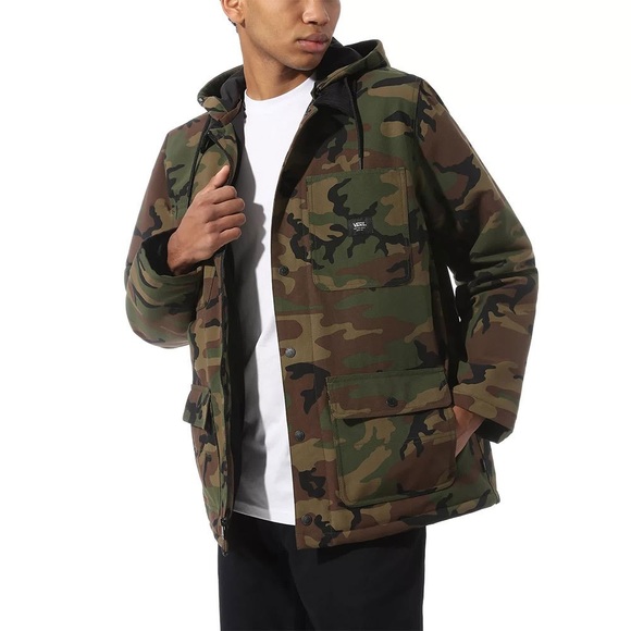 Vans Other - Vans Drill Chore Coat MTE Hooded Camo Jacket